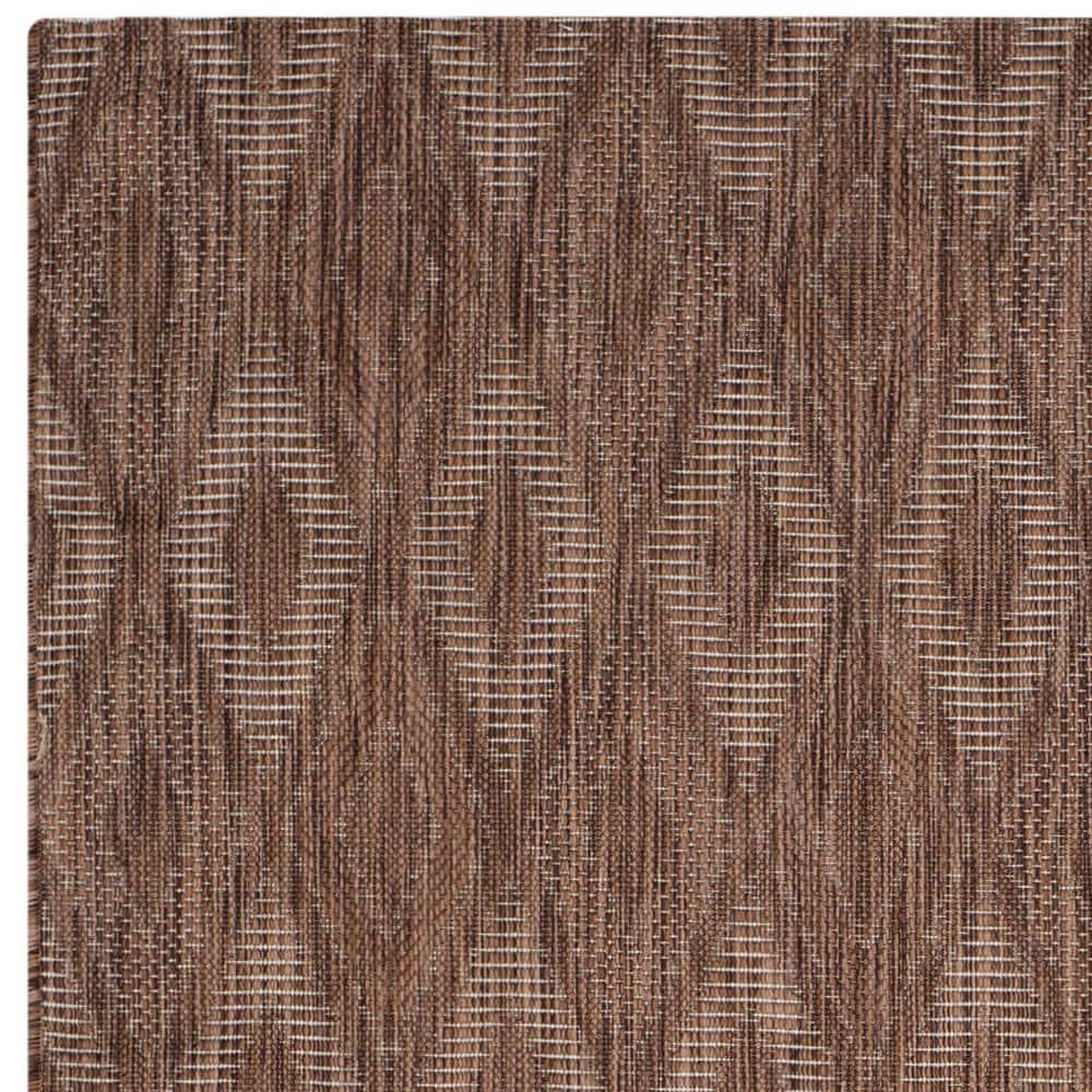 Courtyard CY8522 Power Loomed Indoor and Outdoor Area Rug - Brown/Brown - 6'7"x9'6" - Safavieh