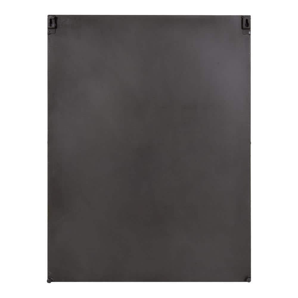 18" x 24" Lintz Metal Framed Wall Mirror with Shelf, Modern Decor - Kate & Laurel All Things Decor