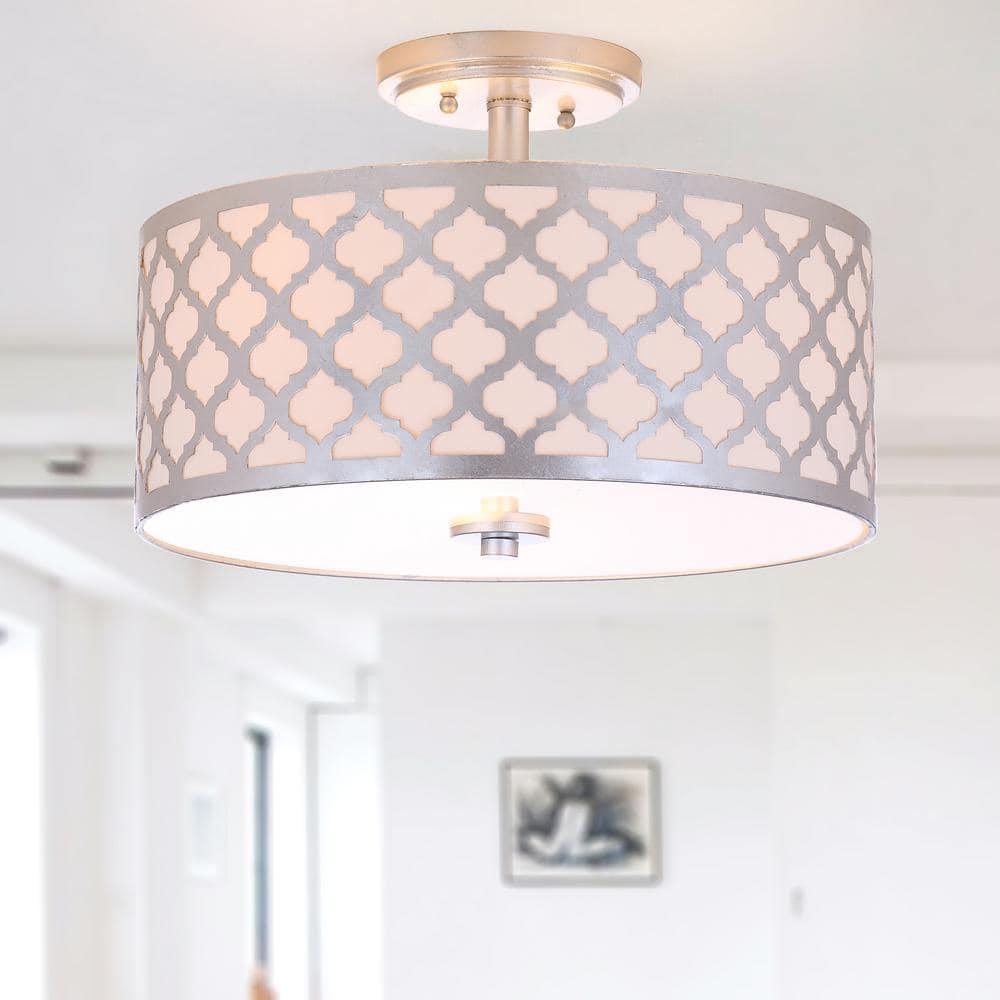 Kora Flush Mount - FLU4000 - Silver - Safavieh