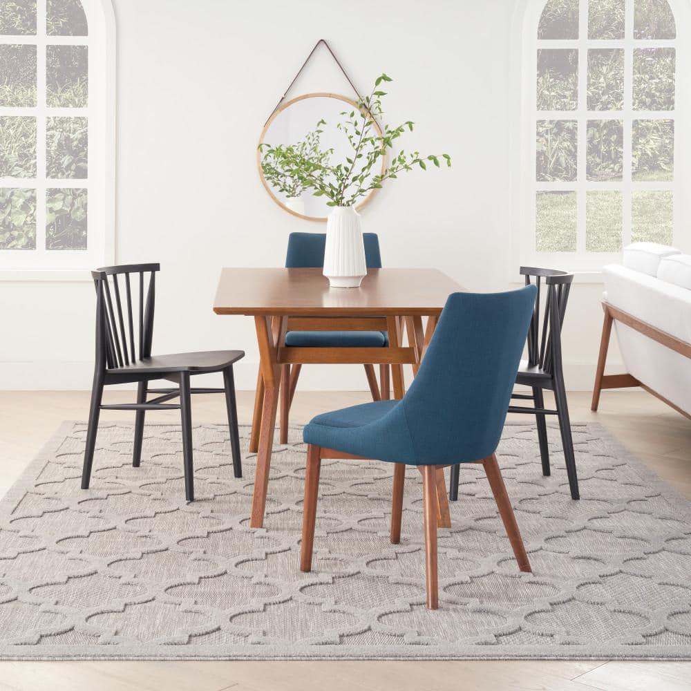 Nourison Easy Care 7' x 10' Silver Grey Indoor/Outdoor Rug