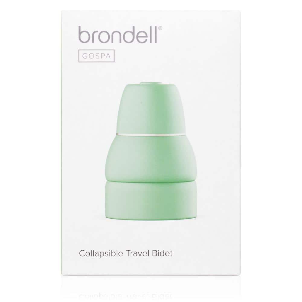Brondell GoSpa Collapsible Travel Bidet with Retractable Nozzle, Green