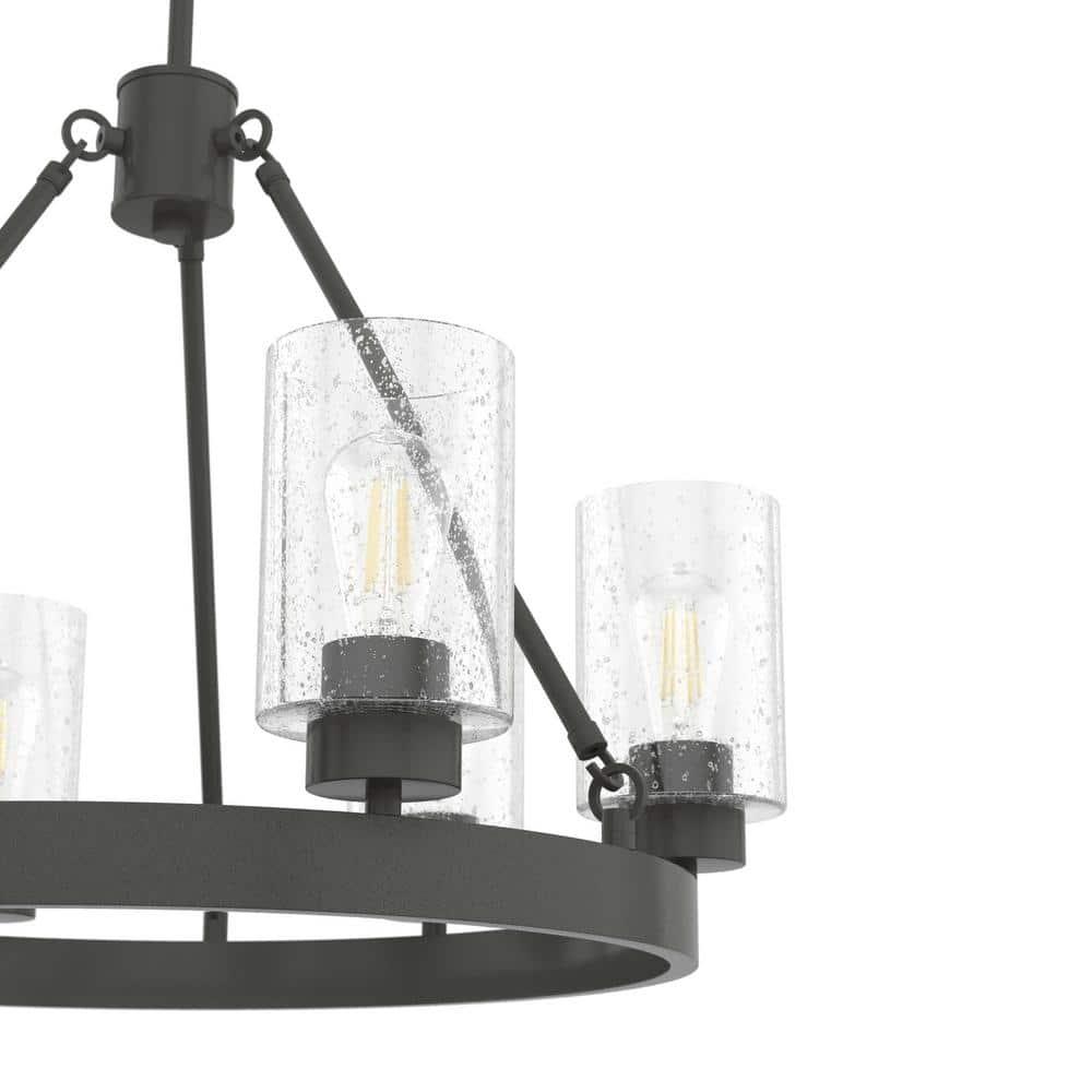 Hartland 6 - Light Unique / Statement Wagon Wheel Chandelier