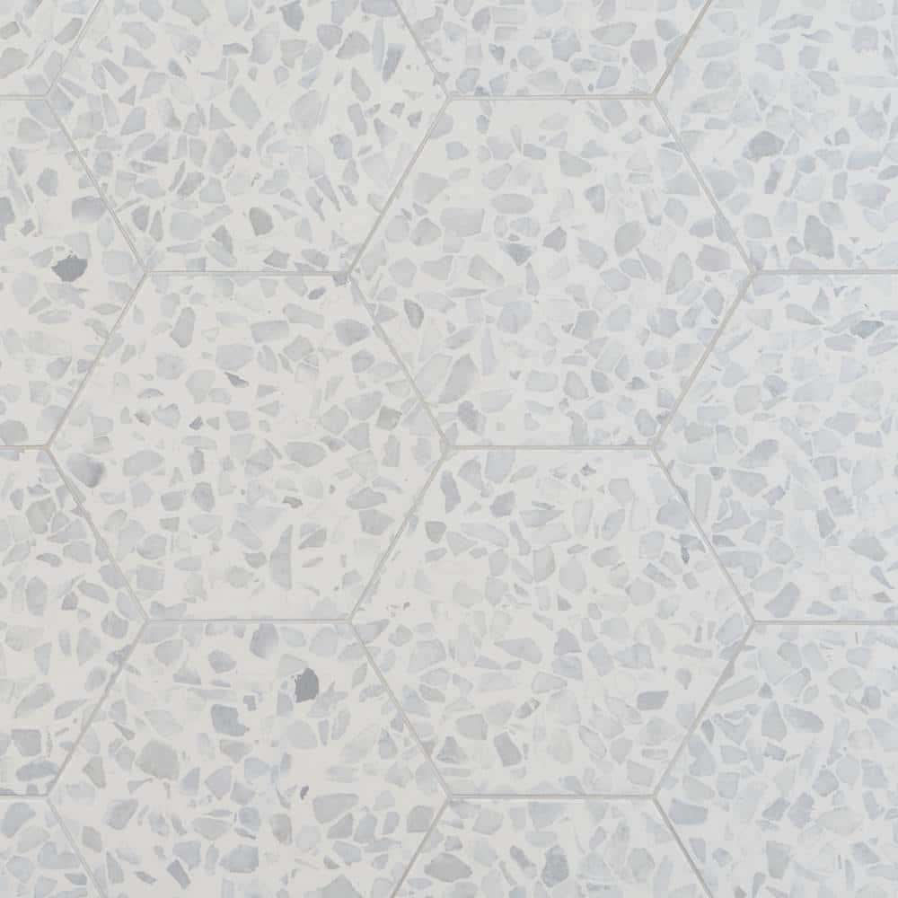 Jurassic Hex 9" Terrazzo Look Porcelain Floor & Wall Tile (8.07 Sq. Ft. / Case)