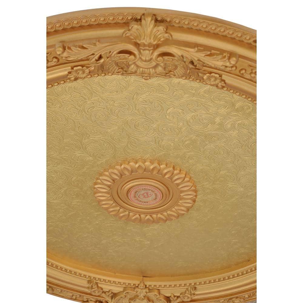 AFD Home 12020503 36 in. Round Chandelier Ceiling Medallion - Gold