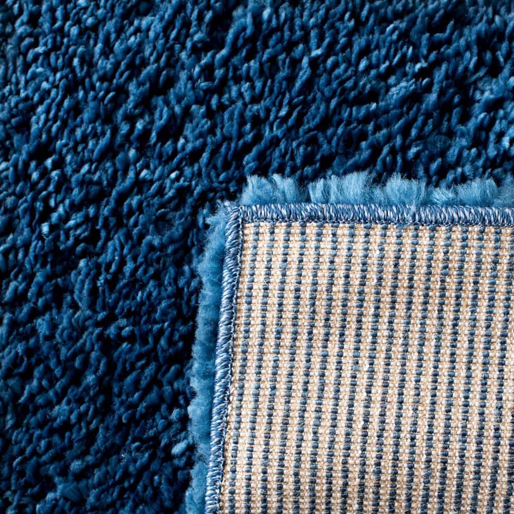 August Shag 900 AUG900 Power Loomed Indoor Accent Rug - Navy - 3'x5' - Safavieh