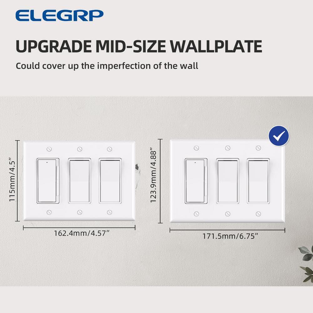 ELEGRP No Subject 3 - Gang Rocker Wall Plate