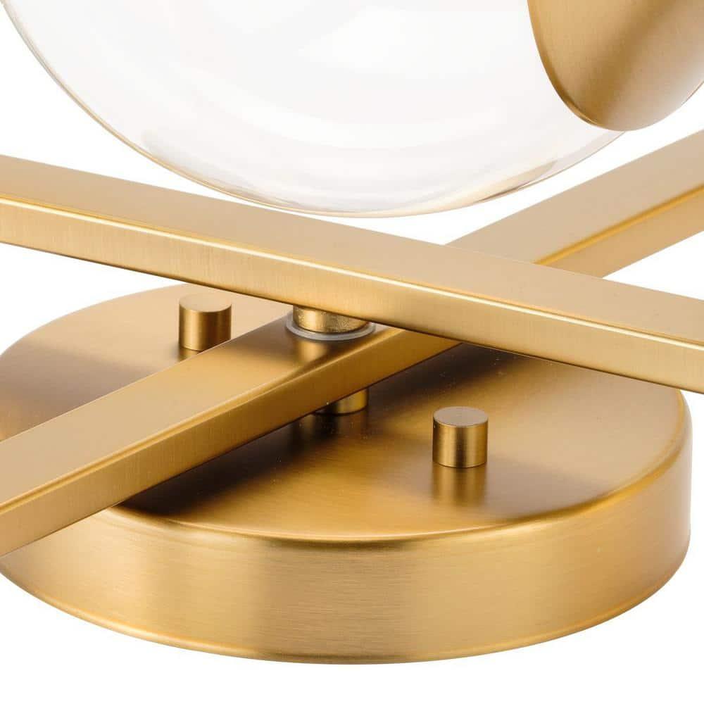 Progress Lighting Atwell 1-Light Semi-Flush Mount Ceiling Light, Brushed Bronze, Clear Globe Shade