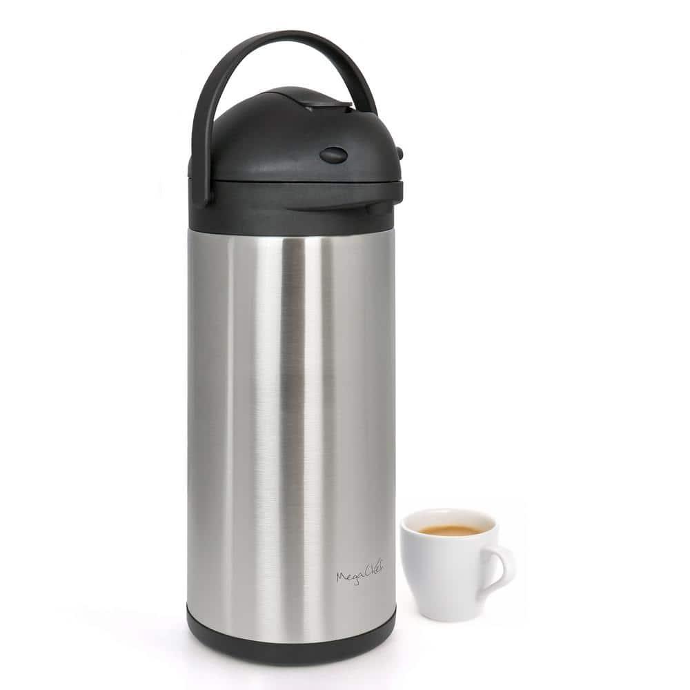 MegaChef MegaChef 5 Liter Stainless Steel Vacuum Body Pump Cap Air Pot