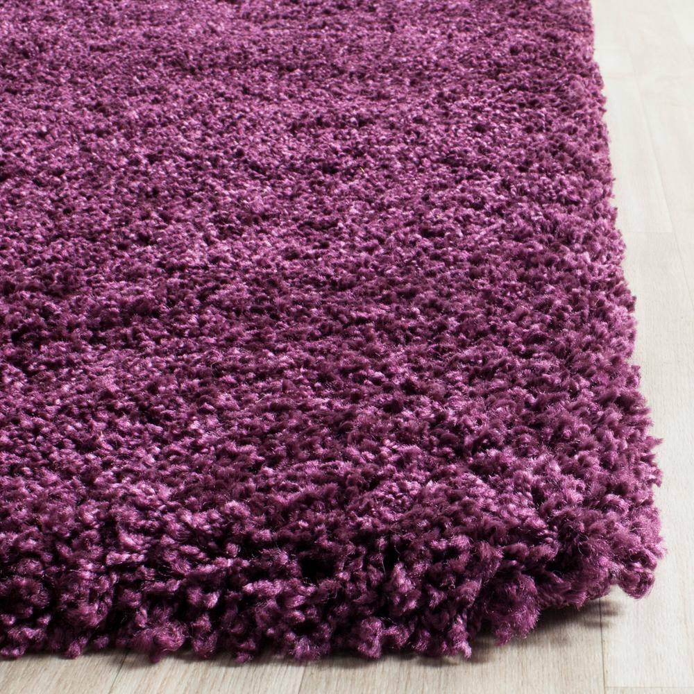 Shag SG151 Power Loomed Area Rug - Purple - 6'7"x6'7" - Safavieh.