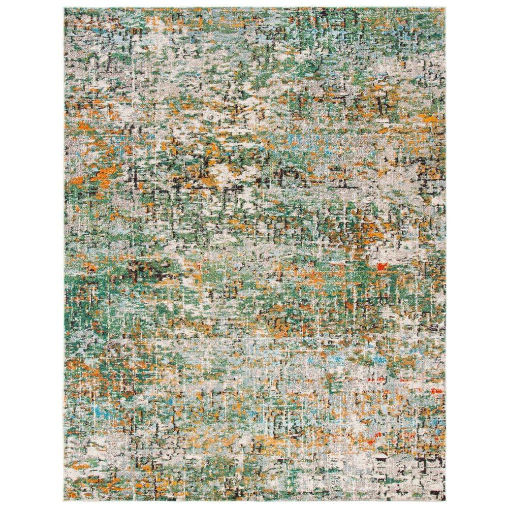 Madison MAD460 Power Loomed Indoor Area Rug - Green/Turquoise - 10'x14' - Safavieh