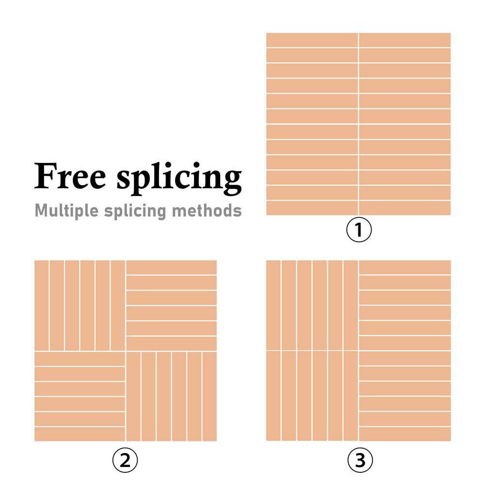 PrimeZone 27 PCS Solid Acacia Wood Interlocking Patio Deck Tiles - 12" x 12" Indoor Outdoor Waterproof Flooring Tiles for Balcony, Backyard, Garden & Poolside, All Weather Use, Brown