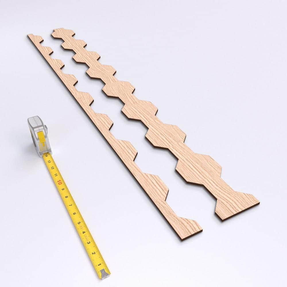 Pontiac Adjustable Wood Decorative Slat Wall Panel Kit