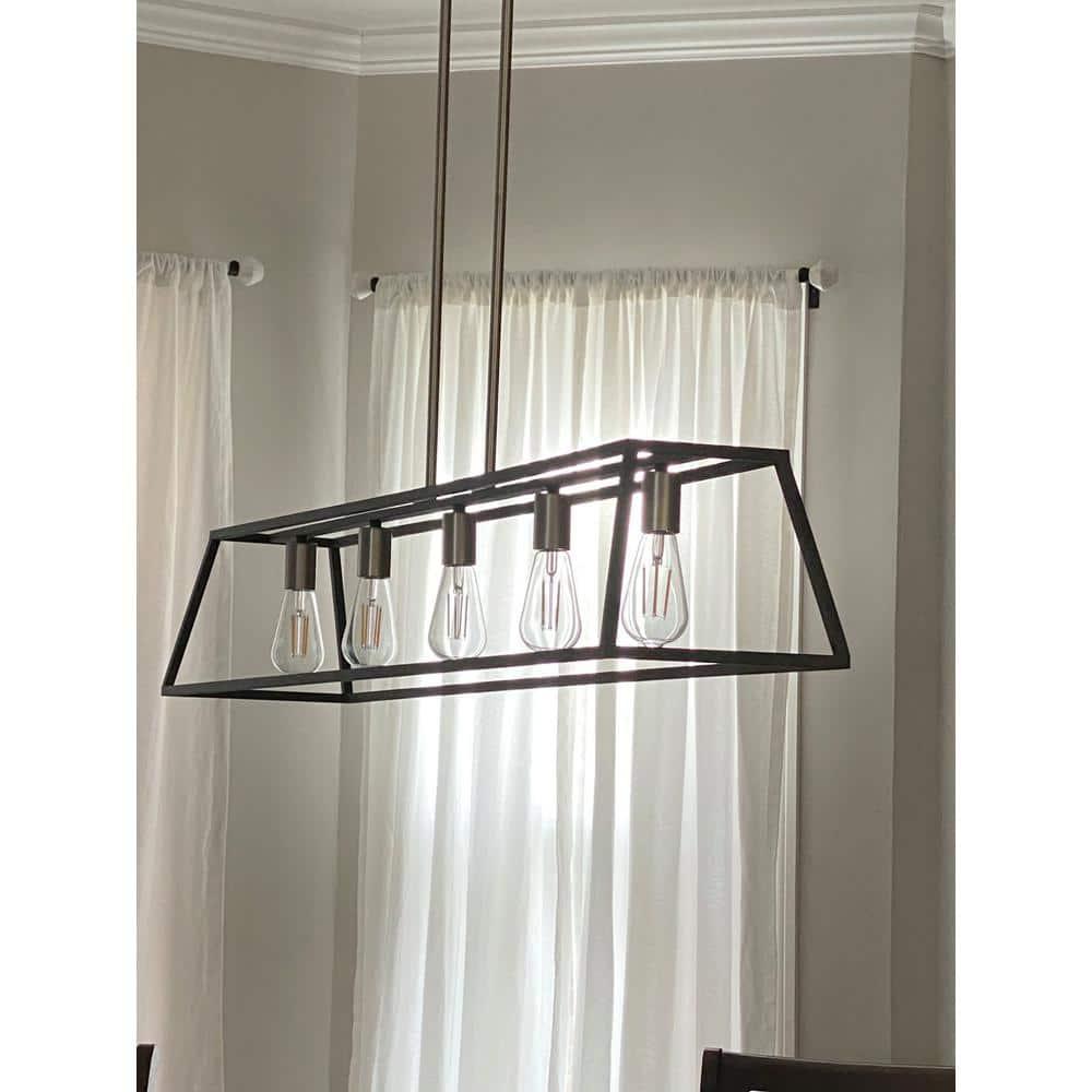 Burley Oak 5 - Light Kitchen Island Pendant