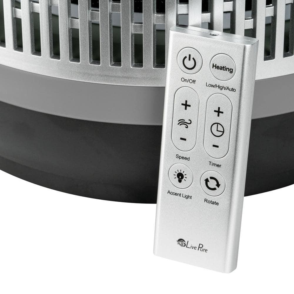 Livepure 2 in 1 Clean Heat Air Purifier & Heater – Gray