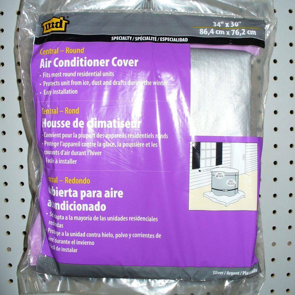 M-D Building Products 03426 Silver Air Conditioning Cover for Central Round Units