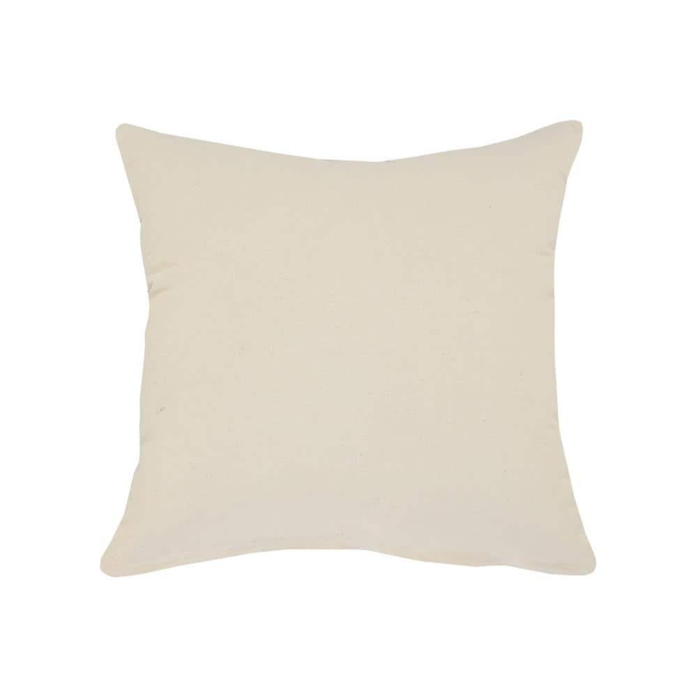 Ox Bay Tatum 20" x 20" Light Gray Solid Cotton Adult Decorative Throw Pillow