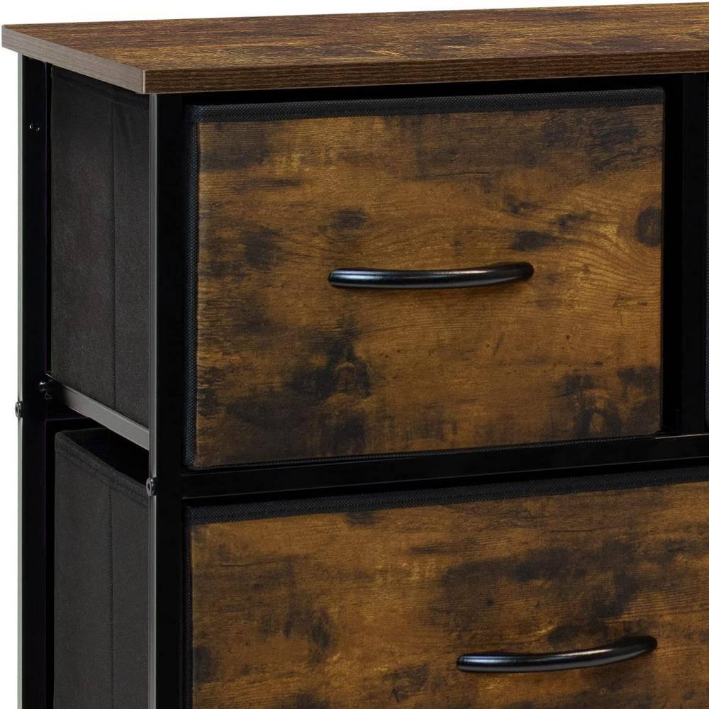 Farmhouse Brown Nursery Dresser with Soft Close Deep Drawers