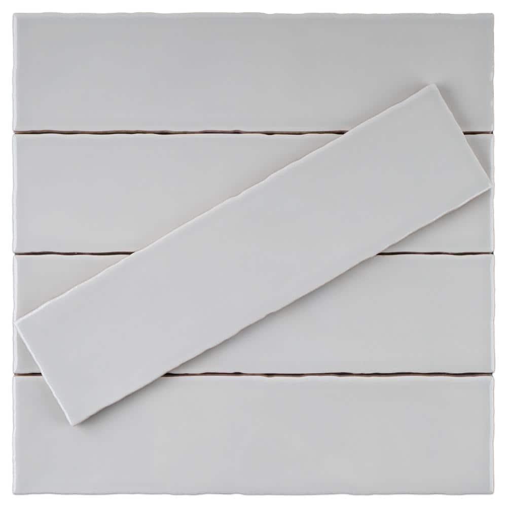 Supreme Tile Rustic 2.95 in. X 11.81 in. Polished Ceramic Subway Wall Tile
