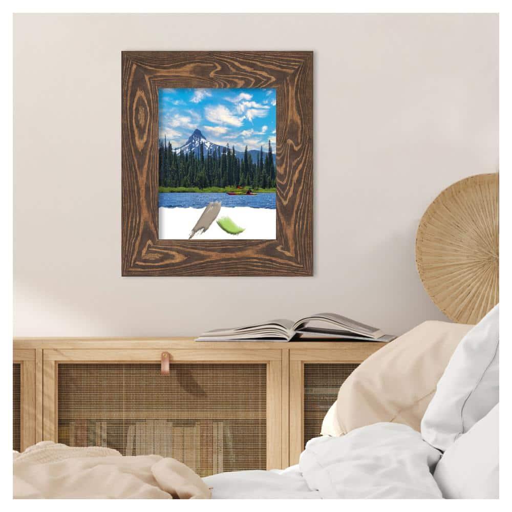 Amanti Art Bridge Brown Wood Picture Frame Opening Size 11x14 in.