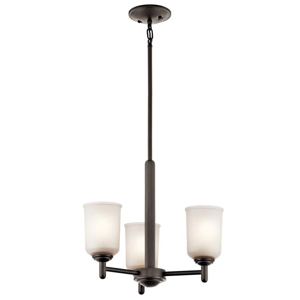 Kichler Lighting Shailene 3 - Light Chandelier in  Olde Bronze