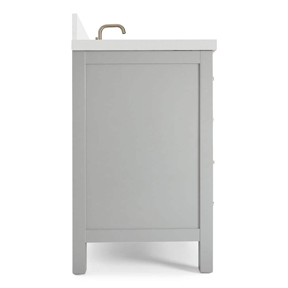 Ariel A049swqrvo Cambridge 49" Free Standing Single Basin Vanity Set - Grey