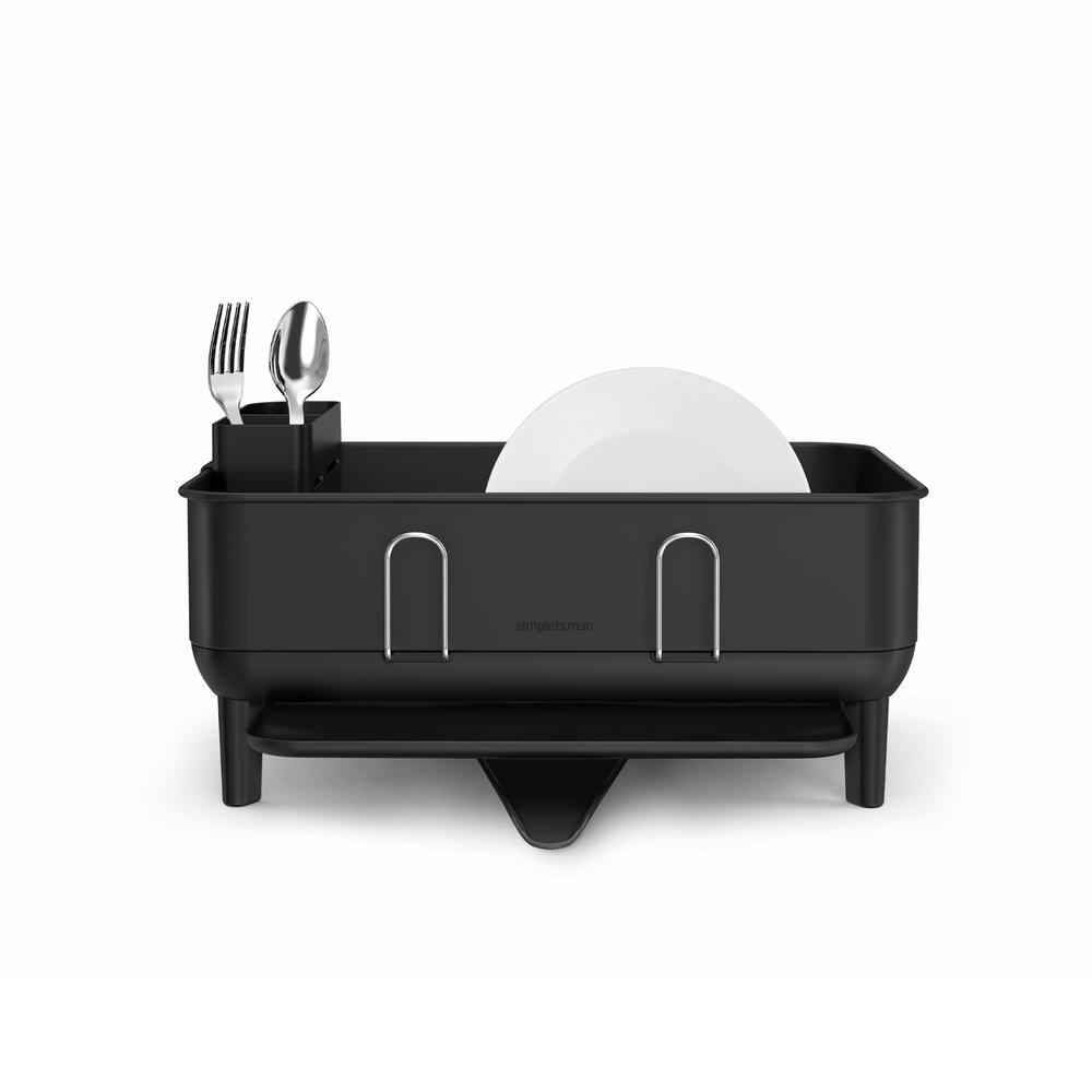 Simplehuman Black Compact Steel Frame Dishrack