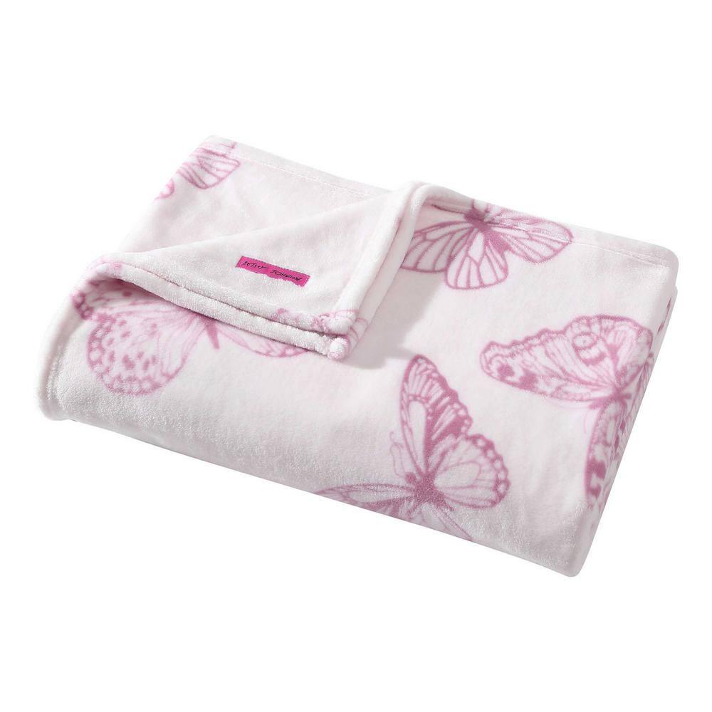 Betsey Johnson Hotel Signature Betsey Johnson Printed Ultra Soft Plush Fleece Blankets