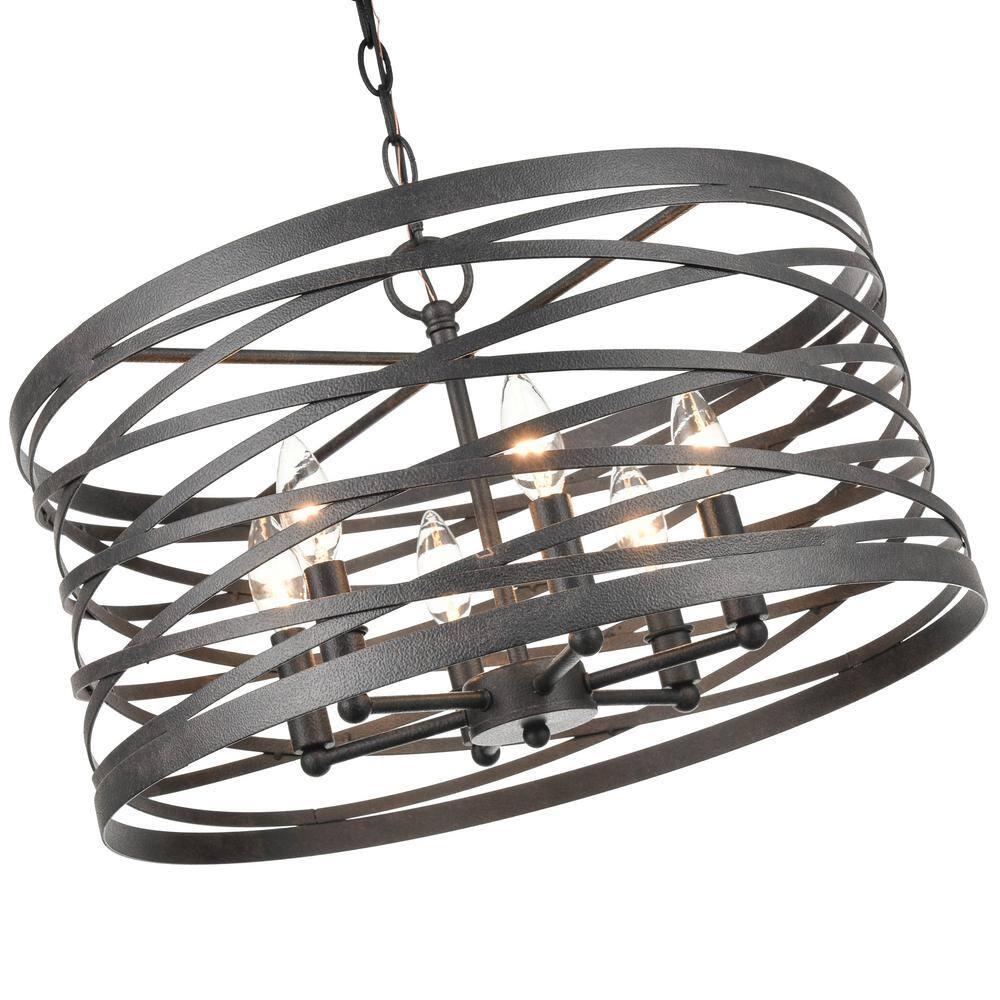 Millennium Lighting 929 Lighting 6 Light 12.5 inch Pendant Light in Multiple Finishes Weathered Iron Weathered N/A