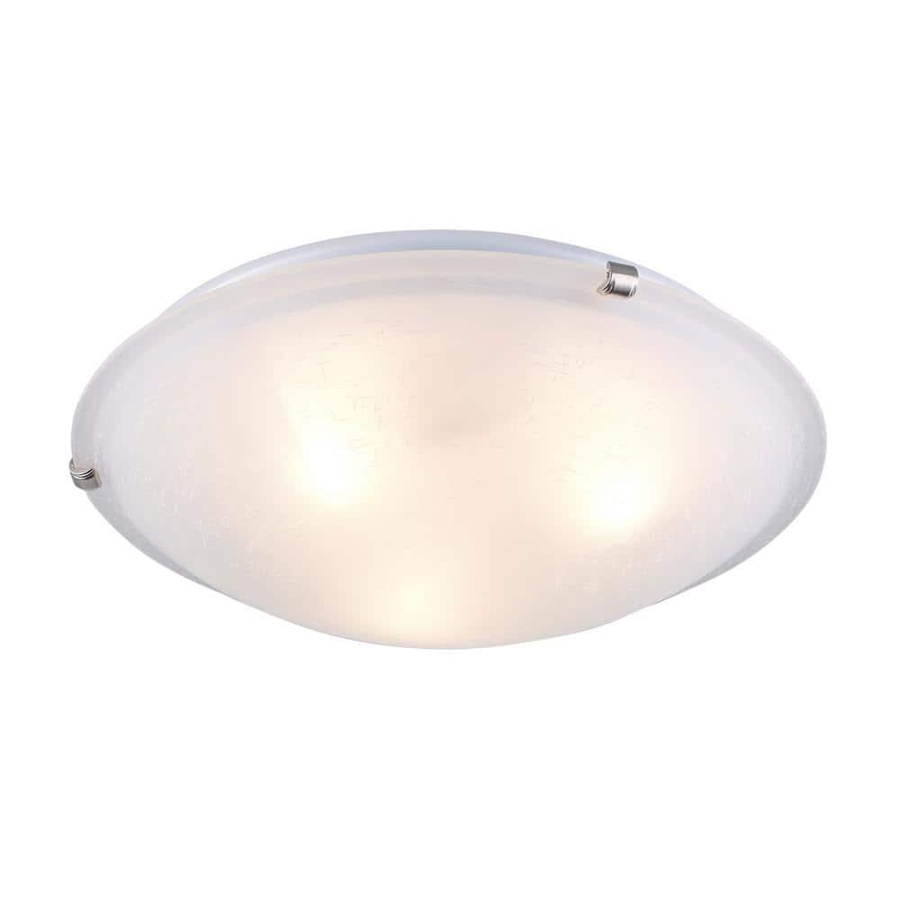 58601 BN-Trans Globe Lighting-Constellation - 16 Inch Three Light Flush Mount