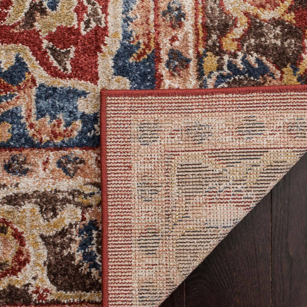 SAFAVIEH Bijar Hester Traditional Area Rug, Red/Royal, 3' x 5'