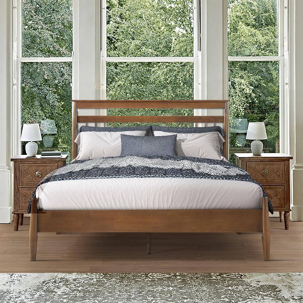 Lexicon Arlo Wood Eastern King Platform Bed in Chestnut