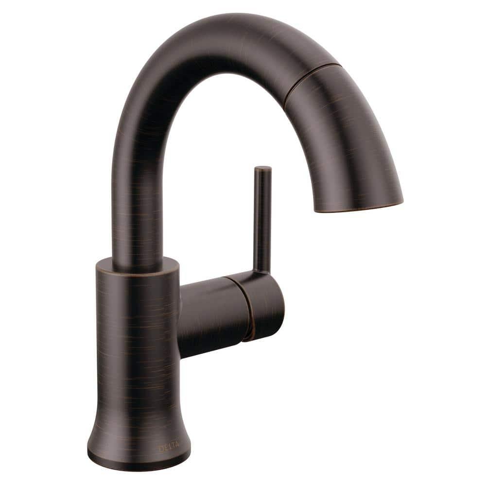 Trinsic Single Hole Bathroom Faucet with Drain Assembly, Single Handle Bathroom Sink Faucet