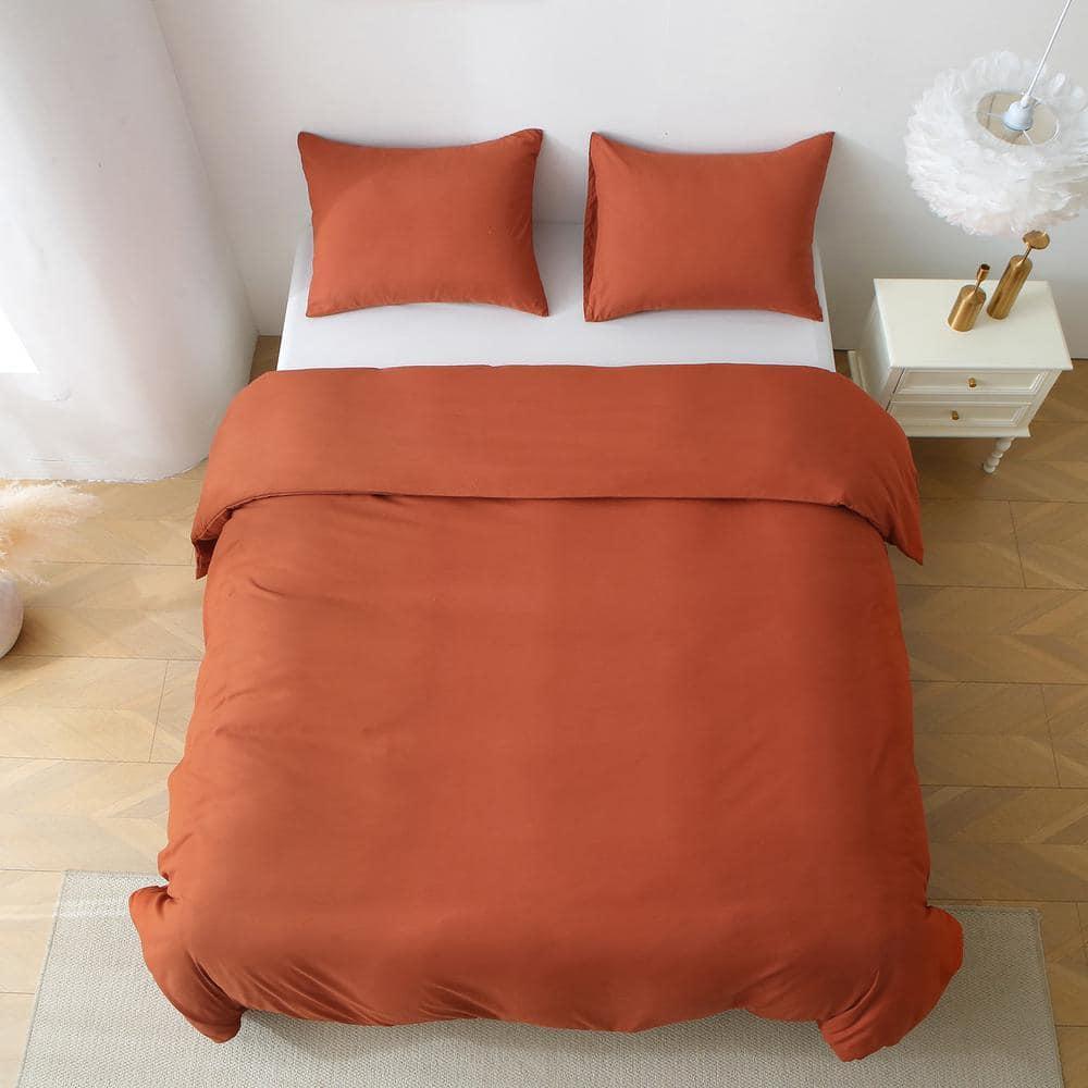 SPRINDAY King Size Comforter Set For Adult, 3 Piece Red Bedding Comforter Sets For All Season