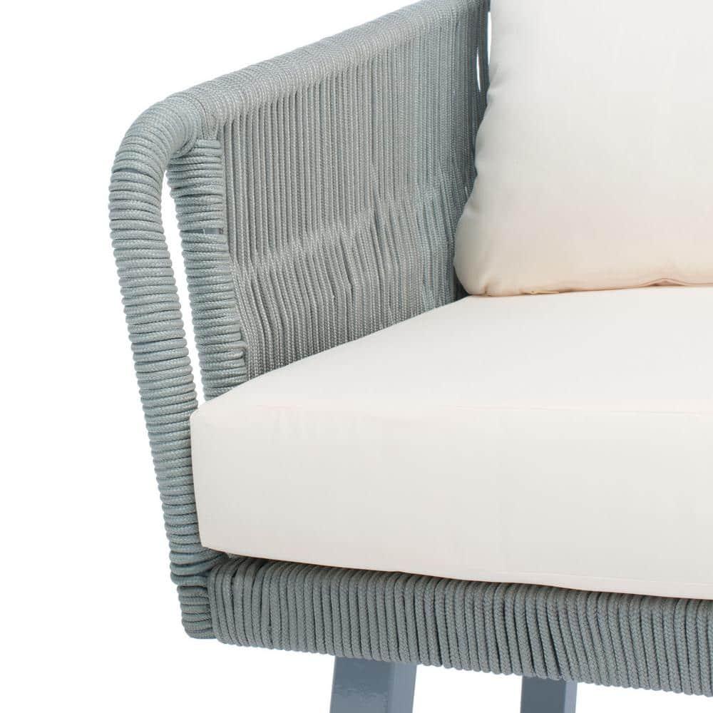 Kerson 4 Piece Rope Living Set - Indoor/Outdoor - PAT7519 - Grey/Beige - Safavieh