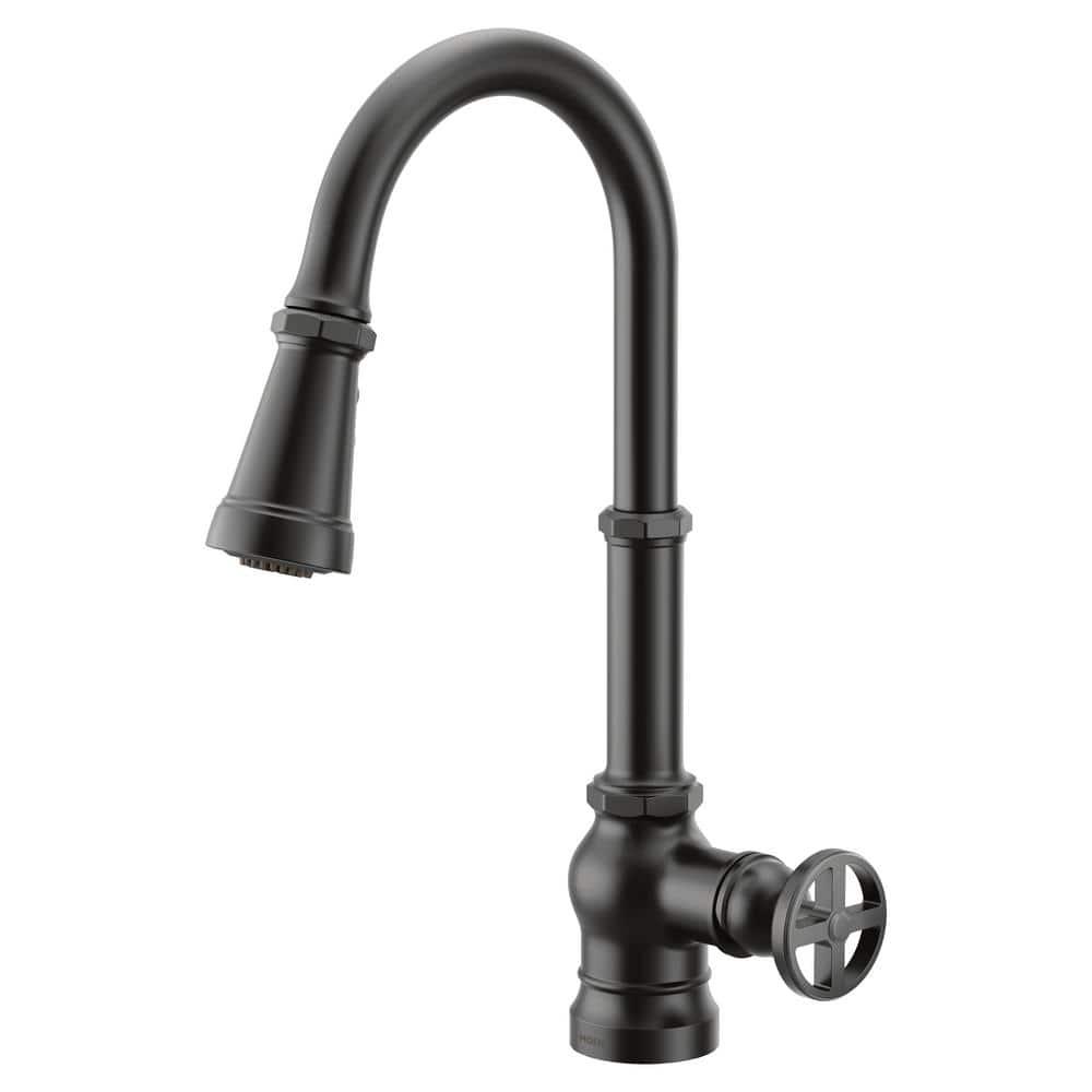 Peterson One-Handle Pull Down Single Handle Kitchen Faucet with Power Boost