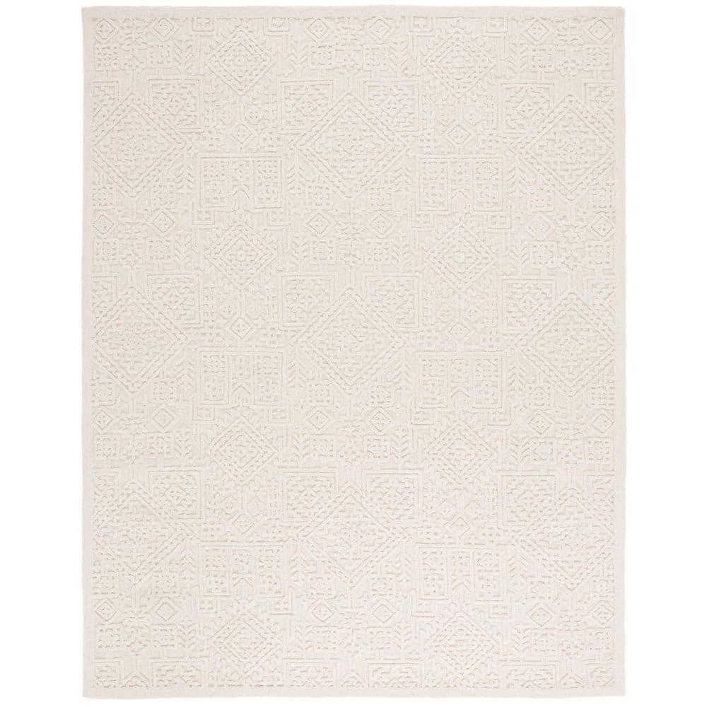 Textural TXT107 Hand Tufted Indoor Area Rug - Ivory - 8'x10' - Safavieh