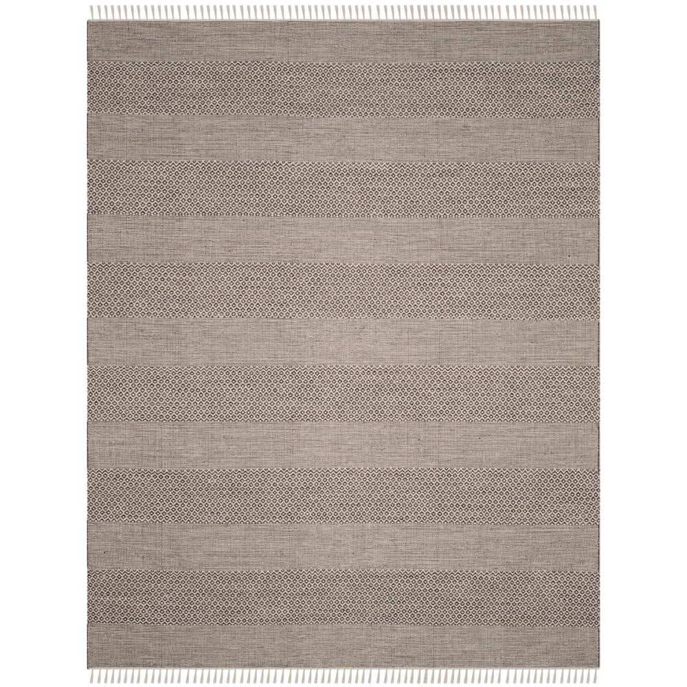 Montauk MTK330 Hand Woven Indoor Area Rug - Ivory/Anthracite - 8'x10' - Safavieh