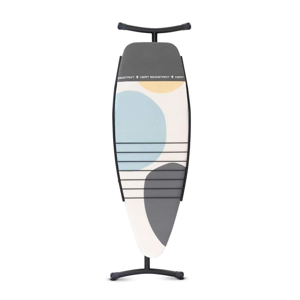 Brabantia Size D XL Ironing Board with Linen Rack and Heat Resistant Parking Zone Spring Bubbles Cover & Reviews | Wayfair