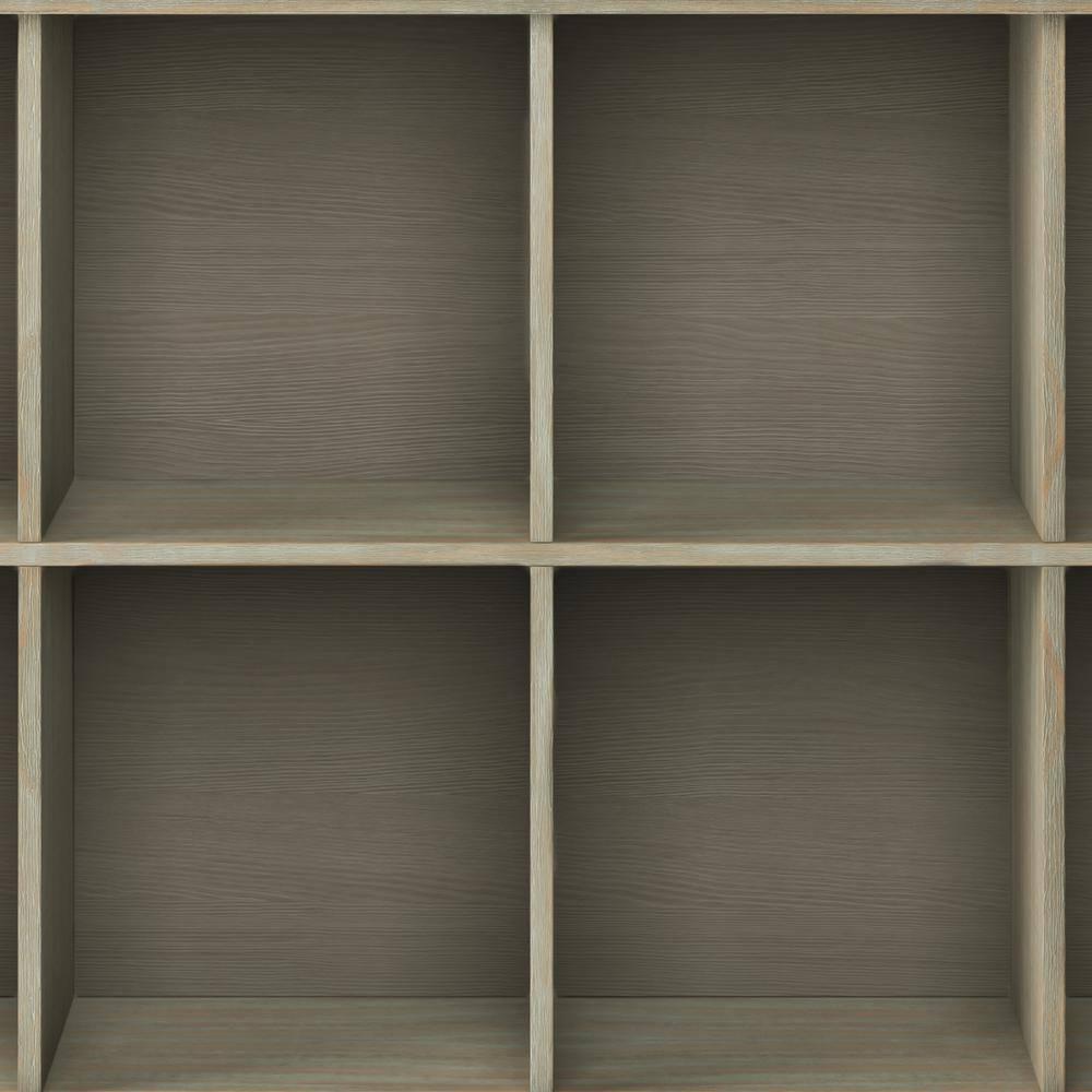 Simpli Home Acadian 57"W Solid Wood Storage Console Table