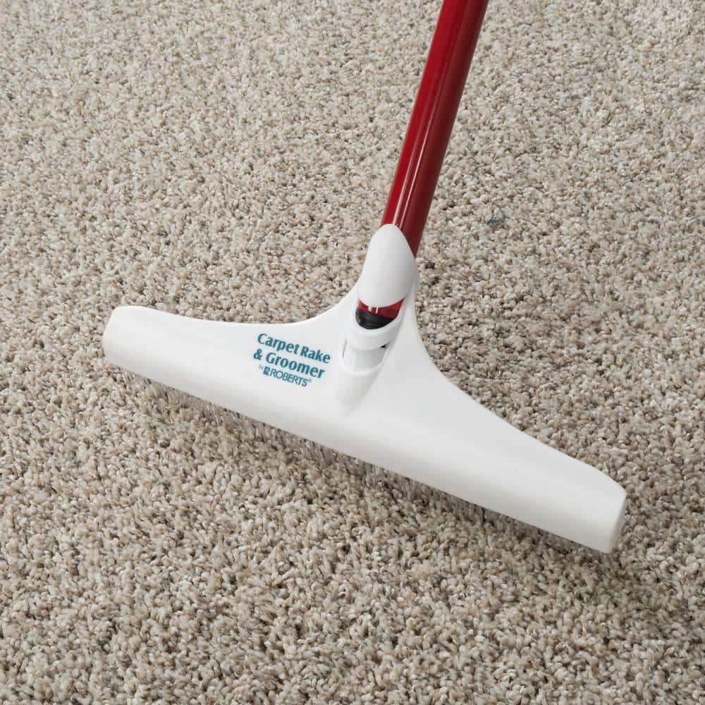 ROBERTS 12" Carpet Rake and Groomer with 51" Handle