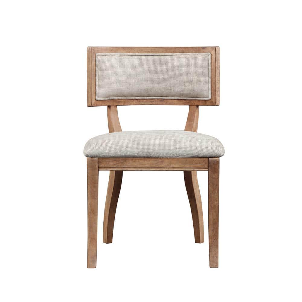 Madison Park Signature Marie Upholstered Split-Back Dining Chairs with Curved Wood Frame (Set of 2) (Set of 2)