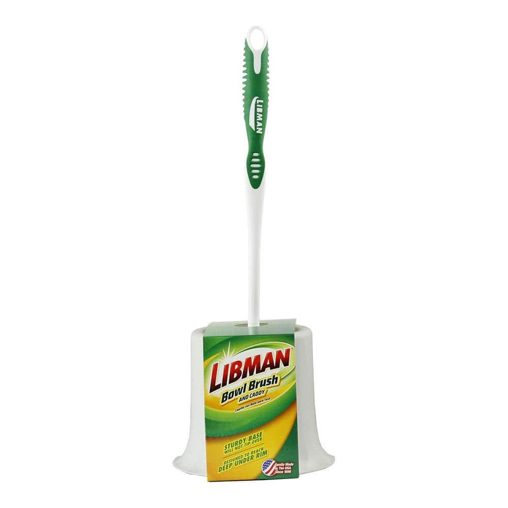 Libman Polypropylene Toilet Bowl Brush and Holder (2-Pack)