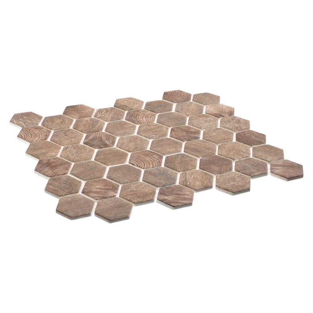 Terrain 2'' Hex Glass Mosaic Kitchen Backsplash, Bathroom, Shower, Wall and Floor Tile