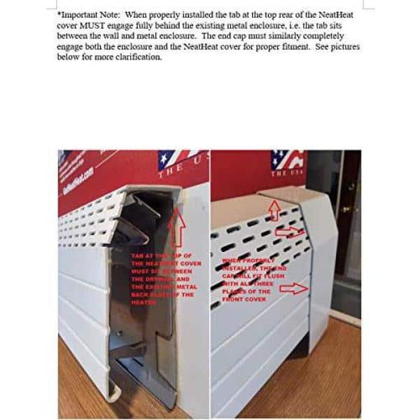 80/09 Tall Series 4 ft. Hot Water Hot Water Baseboard Cover (Not for Electric Baseboard)