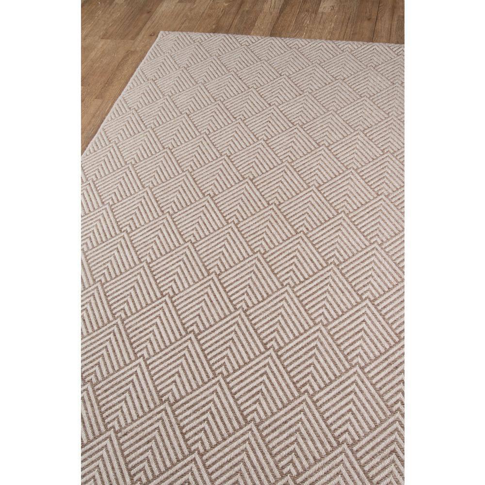 Beige Geometric Flat-Woven Synthetic 9'x13' Area Rug
