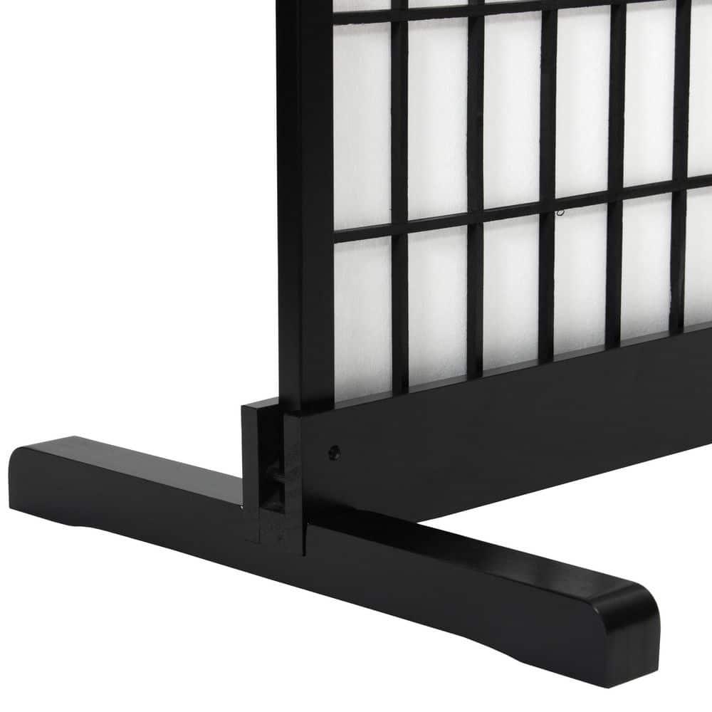 Room Divider Stand Black 3 Panel