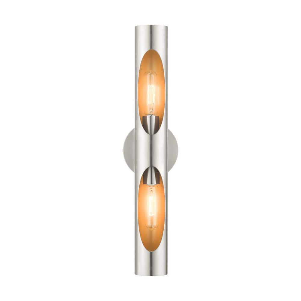 Livex Lighting Novato 2 - Light Wall Light in  Brushed Nickel