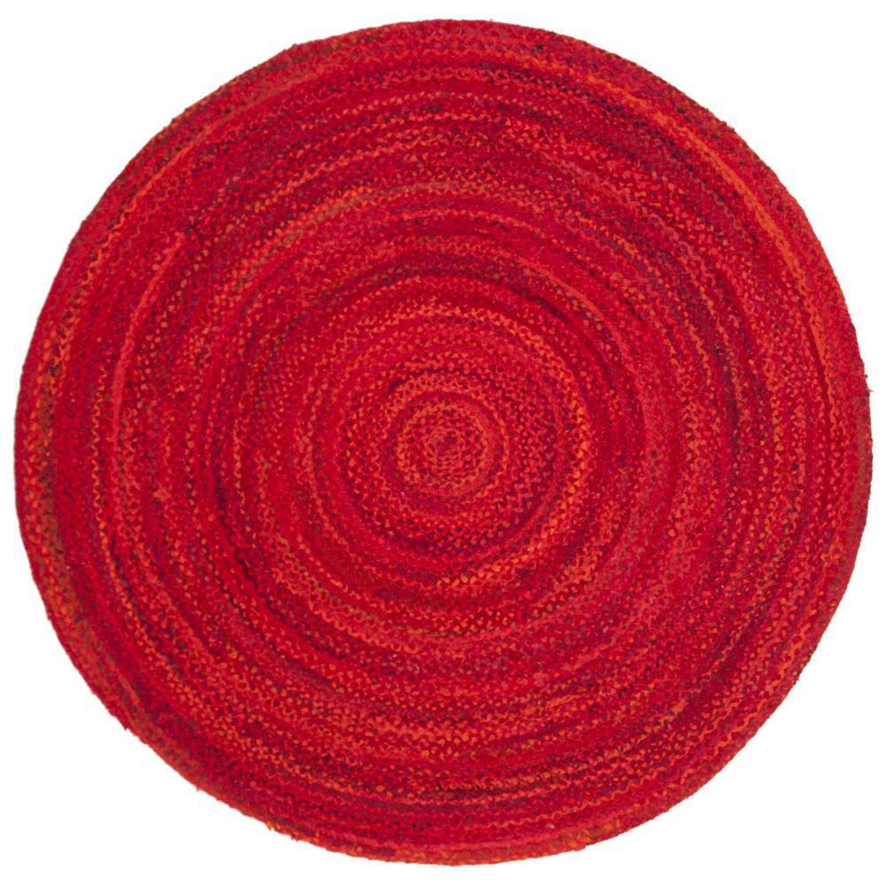 Unique Loom 6' 0 x 6' 0 Solo Calabasas Red Area Rug