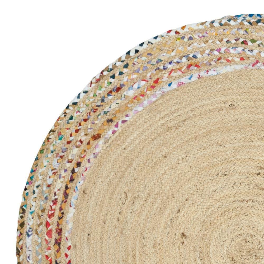 Cape Cod CAP207 Hand Woven Area Rug - Ivory/Light Beige - 4' Round - Safavieh.