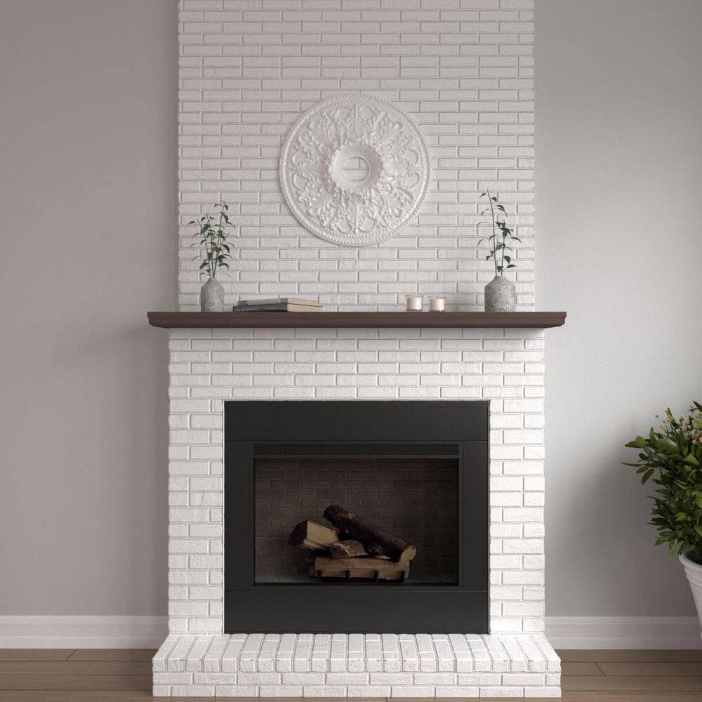 Ekena Millwork 23 7/8"OD x 4"ID x 2 1/8"P Ashley Ceiling Medallion (Fits Canopies up to 4 3/4")